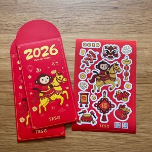 TESO 2026 Lunar New Year Red Envelope Set Stickers Year of the Horse